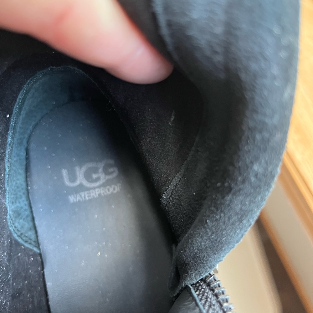 Women’s UGG Sorensen black suede tall zipper waterproof classic  boots. Size 9.5 - Picture 11 of 16